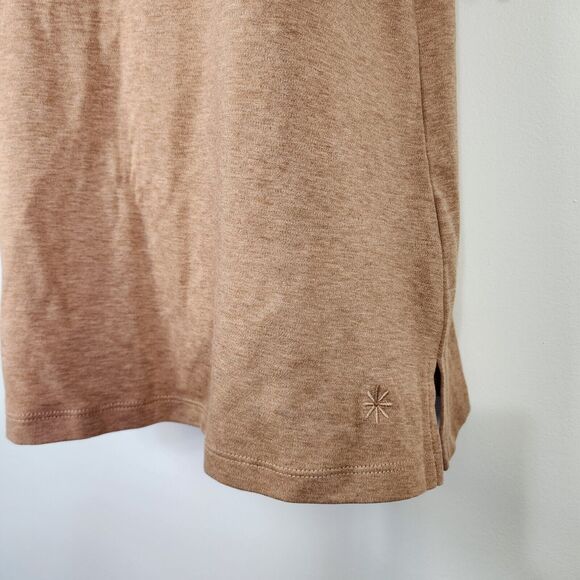 Isaac Mizrahi Live! Womens Top Medium Essentials Pima Cotton Turtleneck Brown - Picture 6 of 9